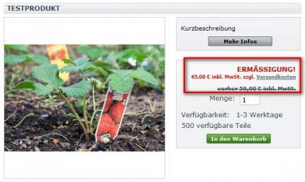 Versandkostenlink auf der Detailseite, Angabe inkl. Mwst., erläuterter Streichpreis und Lieferinfos