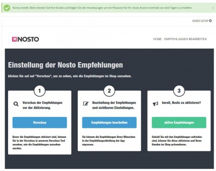 nosto-einstellungen